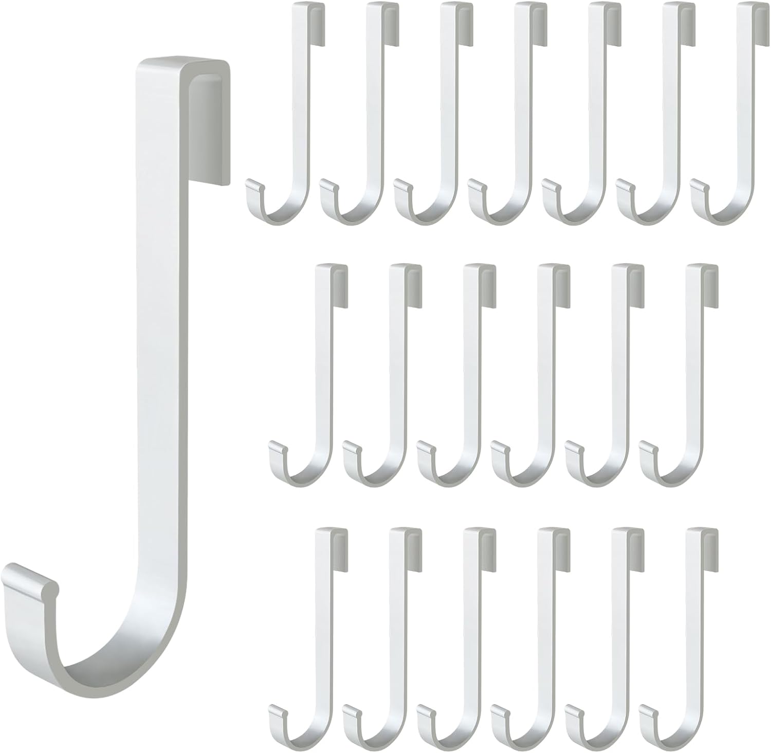 J Hook for Wire Shelving, 20pcs Aluminum Grid Hooks Heavy Duty S Hooks