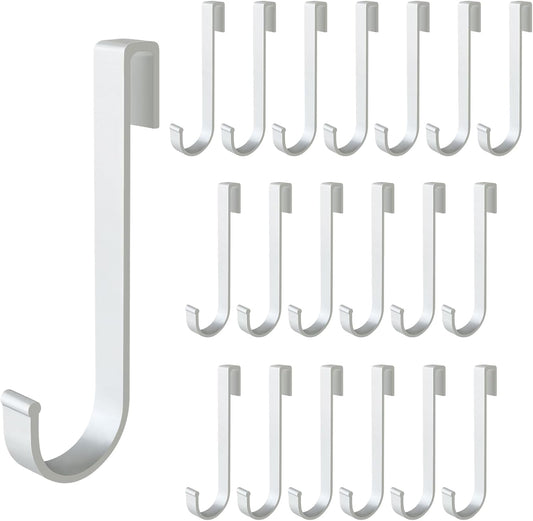 J Hook for Wire Shelving, 20pcs Aluminum Grid Hooks Heavy Duty S Hooks