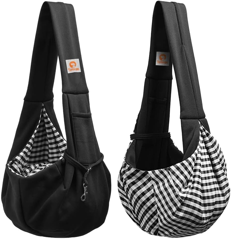 Tomkas Small Dog Sling Carrier - Classic Pocket & Classic Strap - Wrap