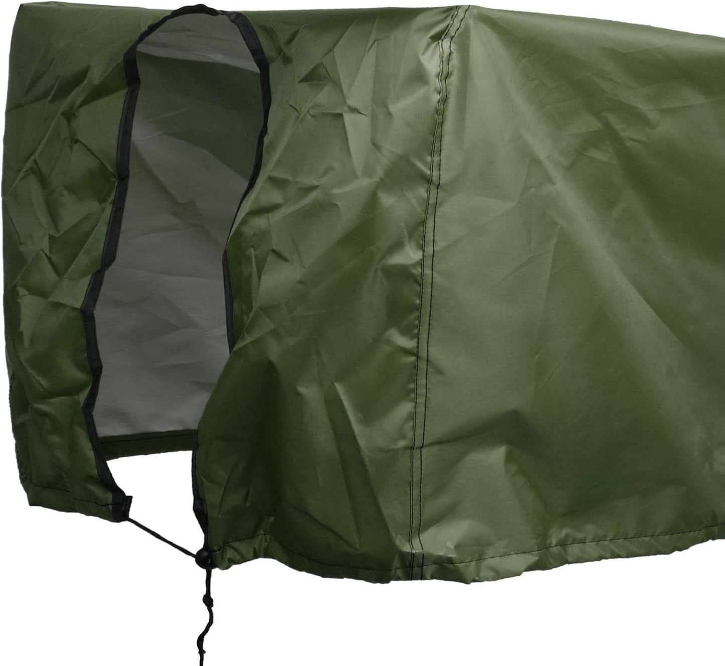 Utility Wagon Cart Cover Drawstring Garden Cart Cover for Folding Trolley Cart (Green)