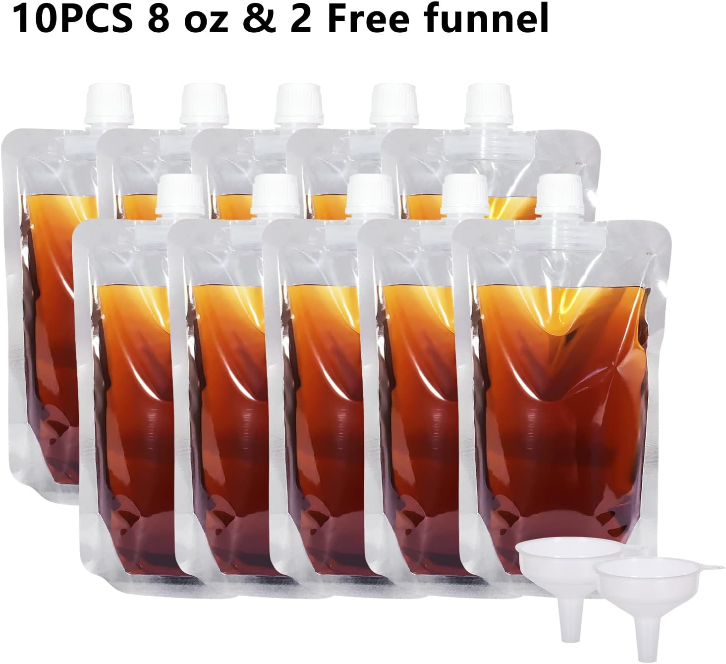 Keon Plastic Pouches - Leak-Proof, Reusable, Flexible Juice Bags, BPA-