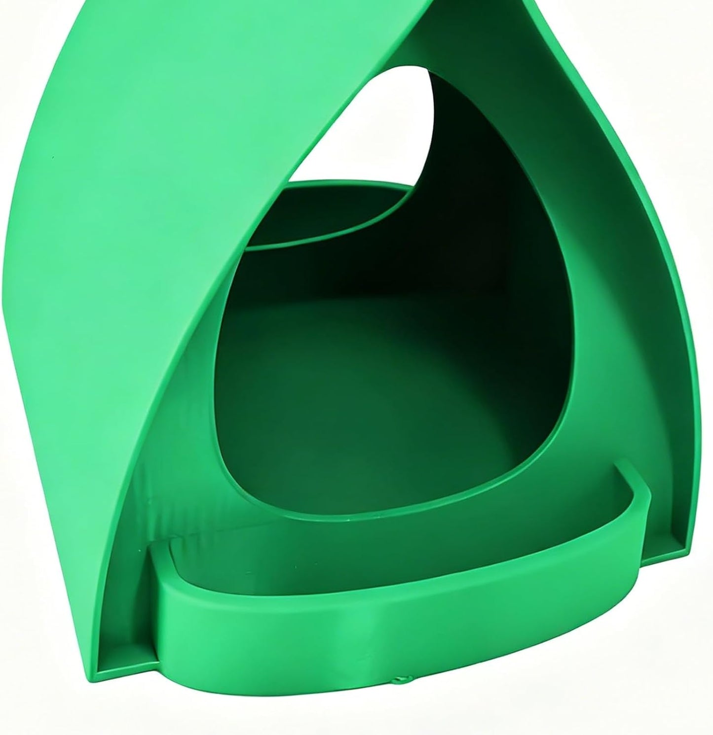 Outdoor Bird Feeder, Open Design Station, Hut-Shaped Hangable Feeder for Garden Winter, Adorable Weather-Resistant Material, Feeding Accessory for Birds Squirrels Hummingbirds Backyard