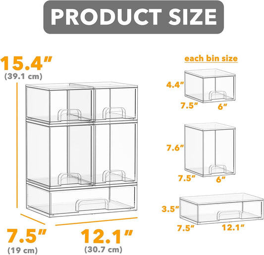 SpaceAid Bottle Storage Organizer Baby - Acrylic Bottles Station Organ