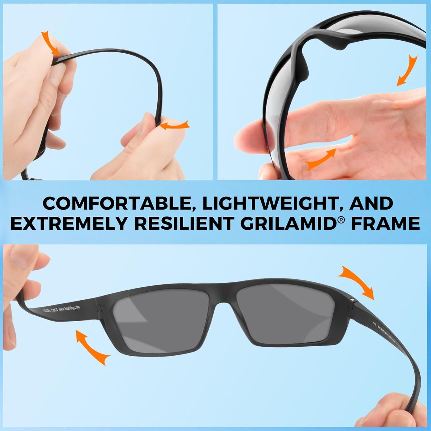 KastKing Huzzah Polarized Sport Sunglasses for Men and Women, Ideal fo