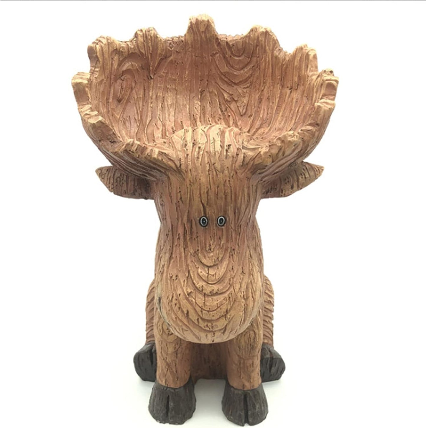 Cattle Statue Feeder Ornaments, Bird Feeder Realistic Durable Outdoor Calf Resin Sculpture Statue,Garden Ornaments,Yard Decorations Gift