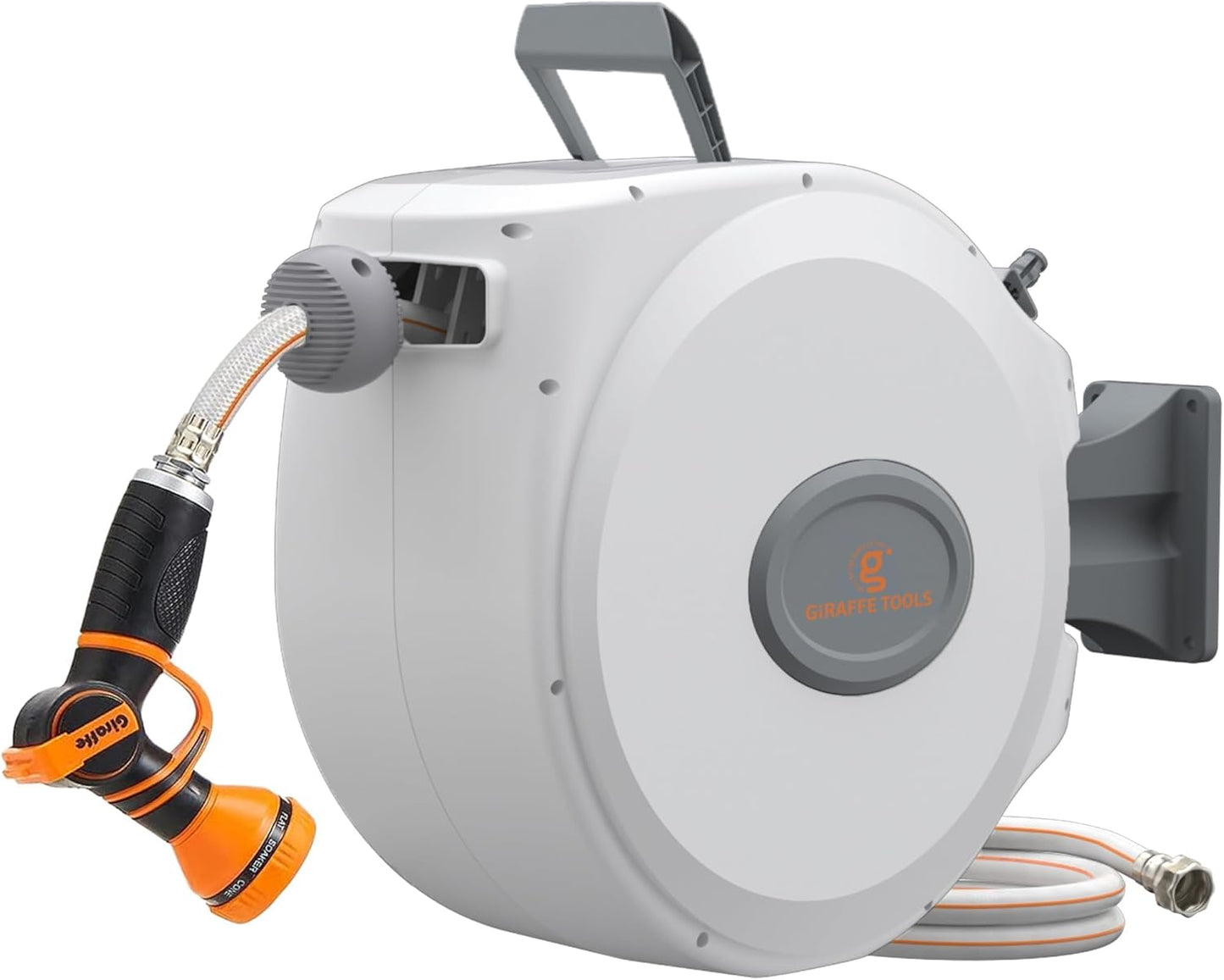 Giraffe Tools CW20 Retractable Garden Hose Reel 5/8" x 60 ft Heavy Dut