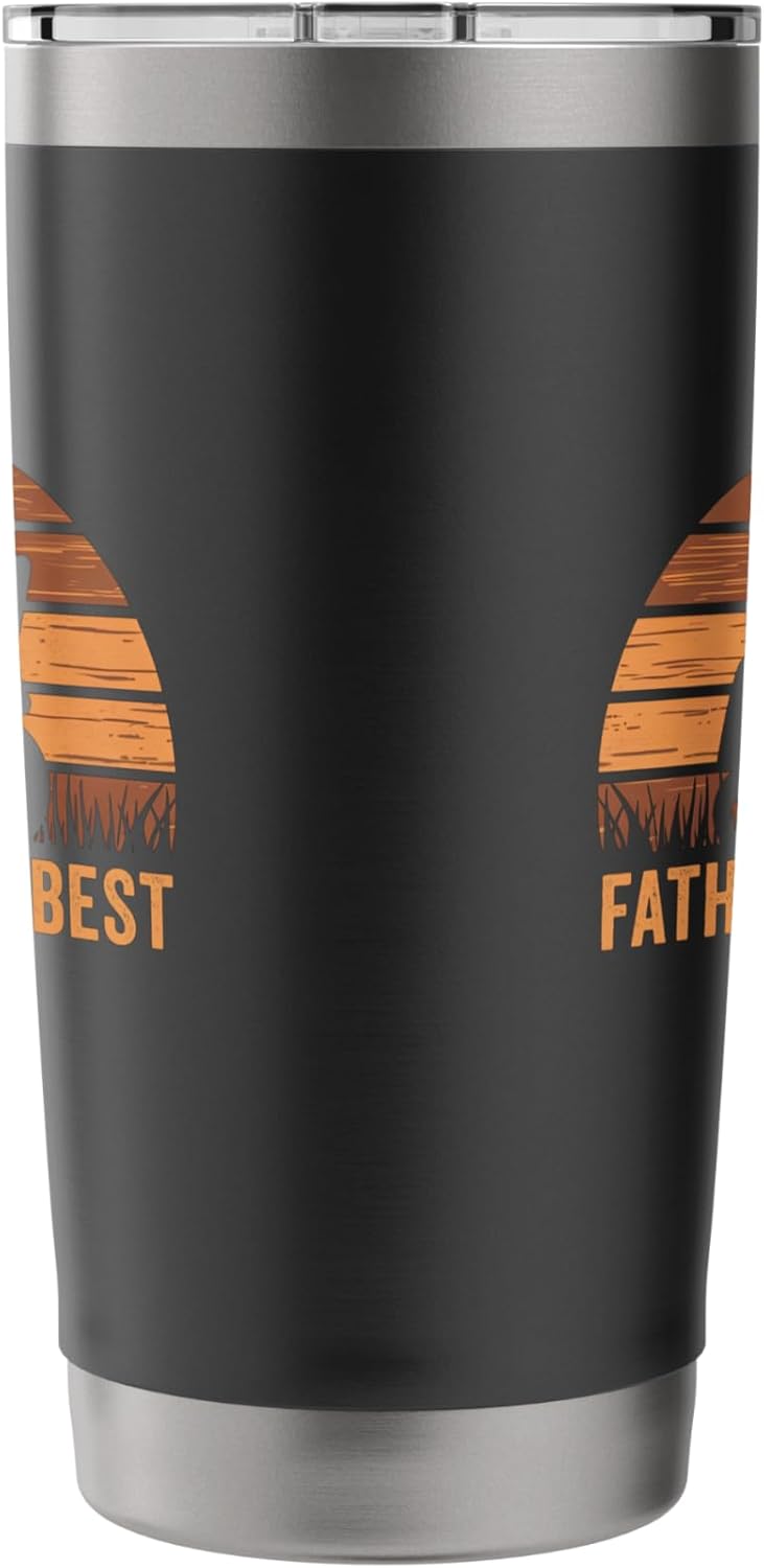 Father Mows Best Lawn Care Dad Mowing Gardener Father's Day Stainless Steel Insulated Tumbler