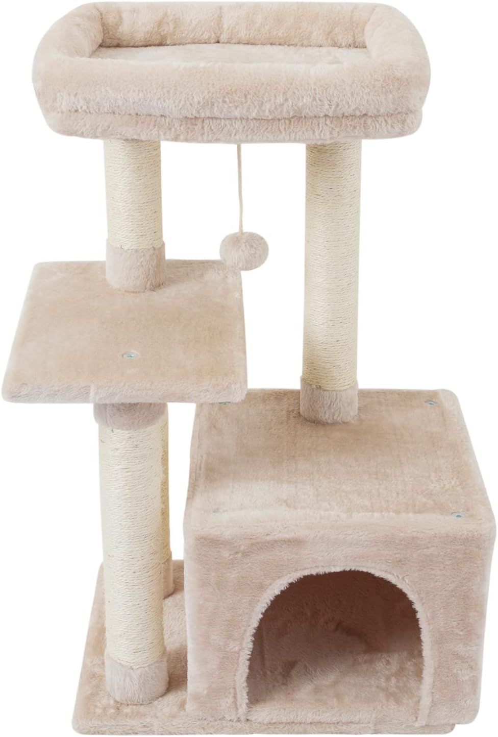 FISH&NAP Cute Cat Tree Kitten Cat Tower for Indoor Cat Condo Sisal Scr