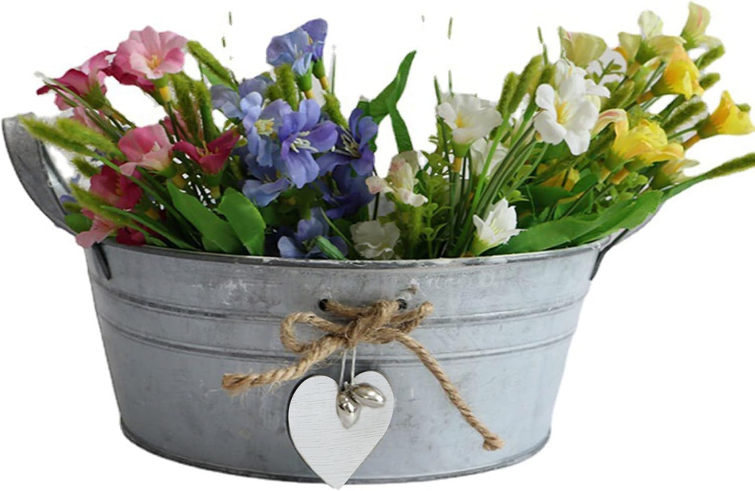 Creative Flower Vase Can Iron Metal Pitcher Tin Bucket Galvanized Can 