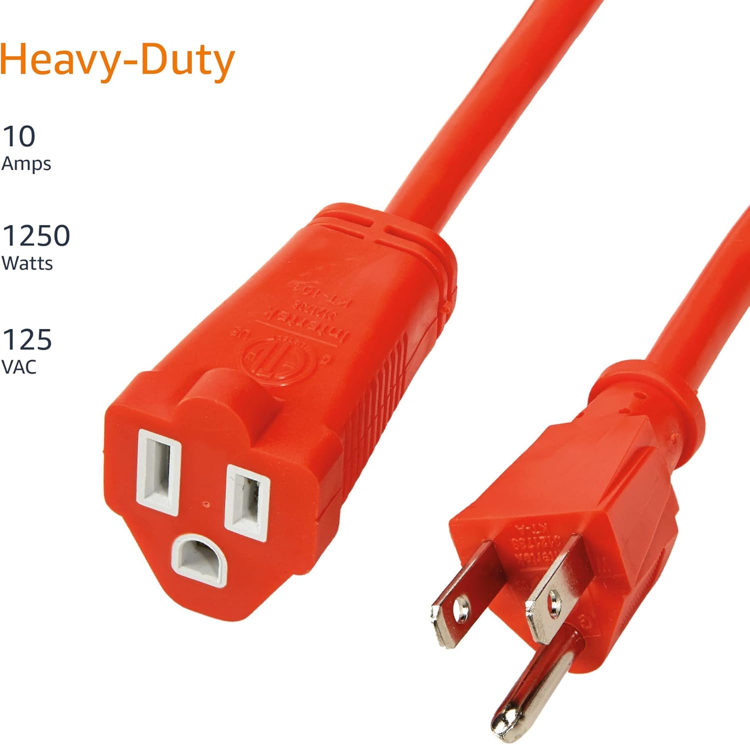 Amazon Basics 100 foot 3-Prong Vinyl Indoor/Outdoor Extension Cord - 1