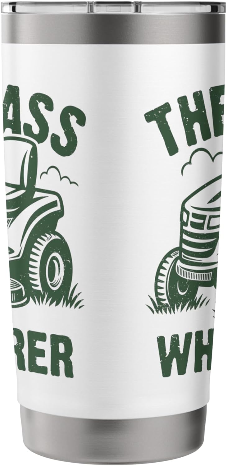 The Grass Whisperer Gardener Lawn Mowing Stainless Steel Insulated Tumbler