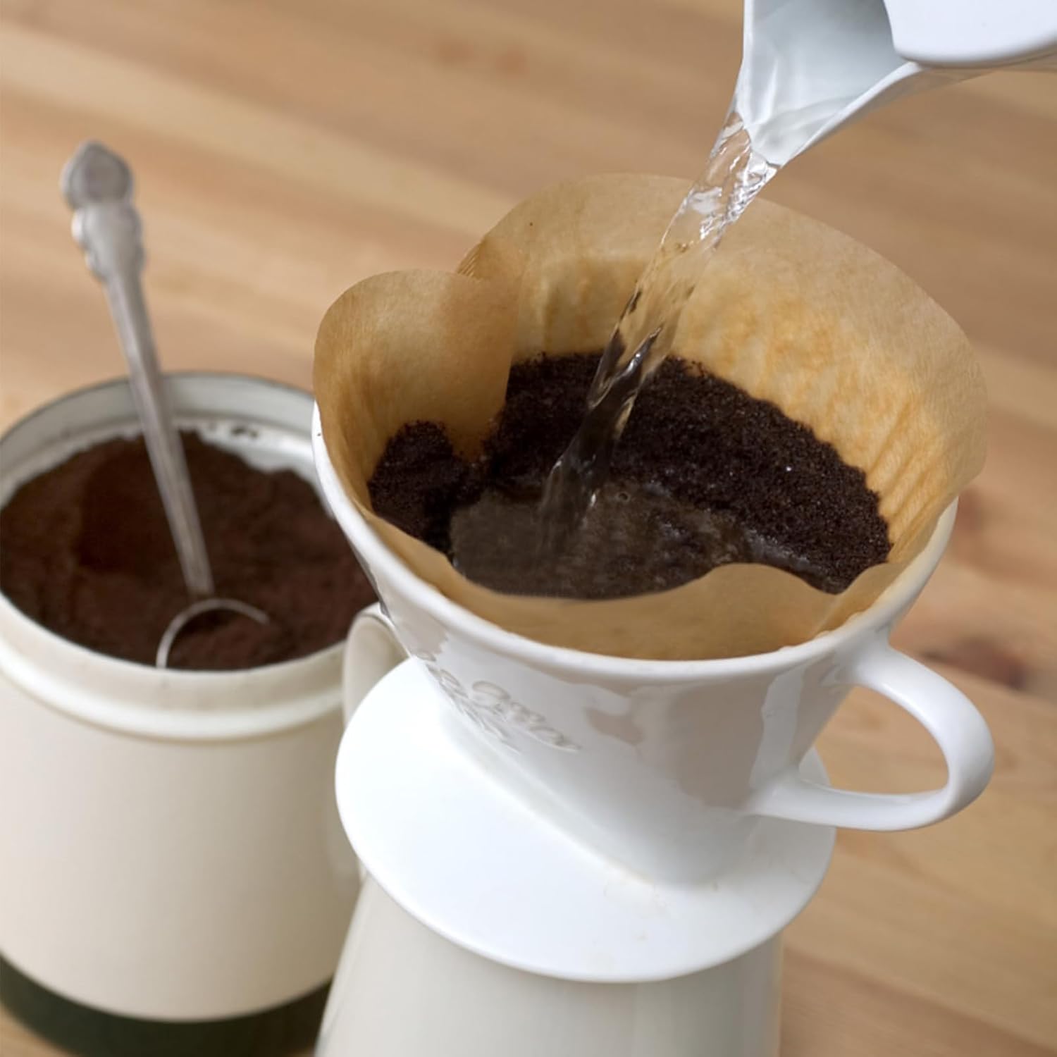 200 Count Coffee Filter #2, 2 Coffee Filters Cone Unbleached Disposabl