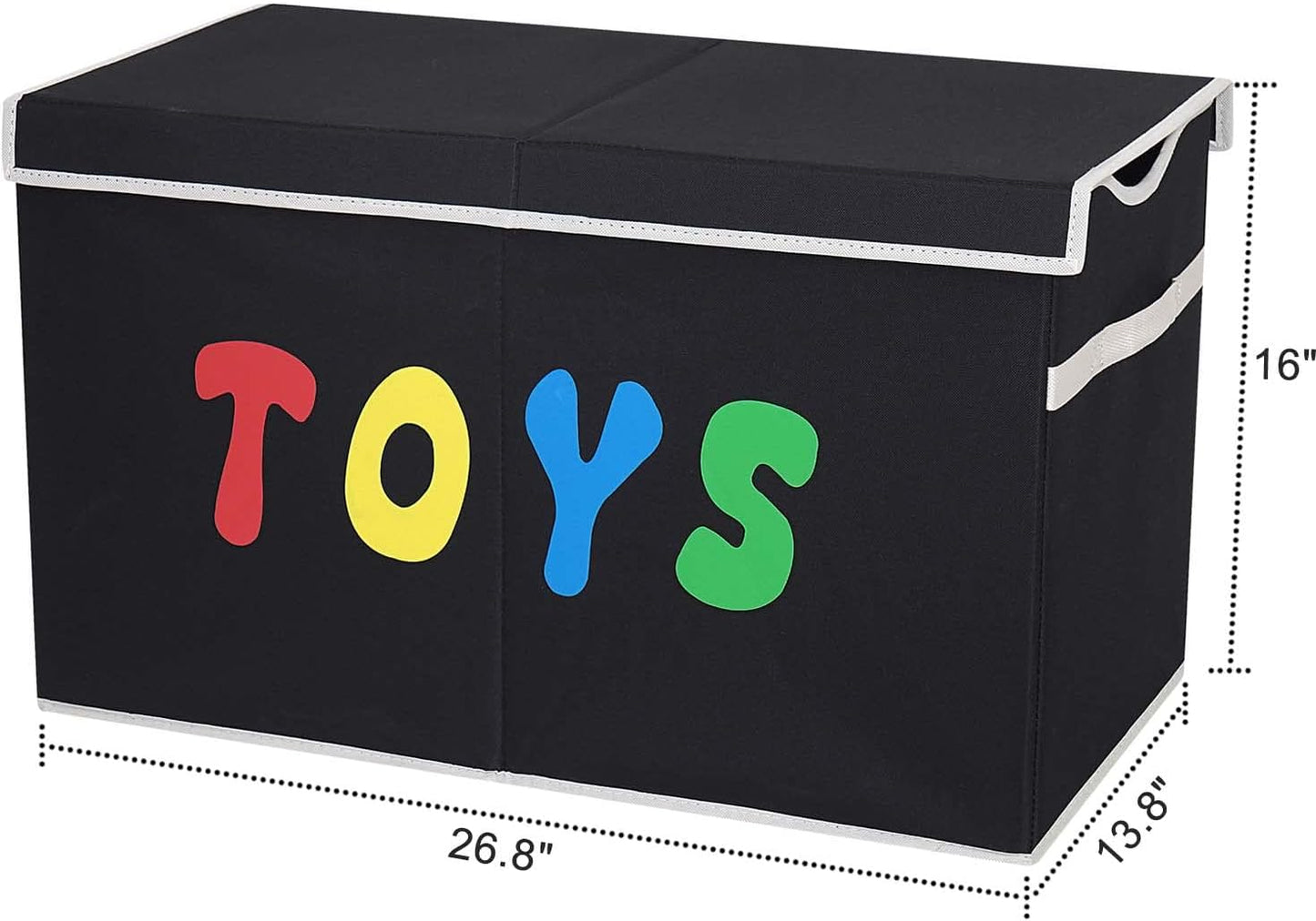 Toy Box Chest, Collapsible Sturdy Storage Bins with Lids, Extra Large 