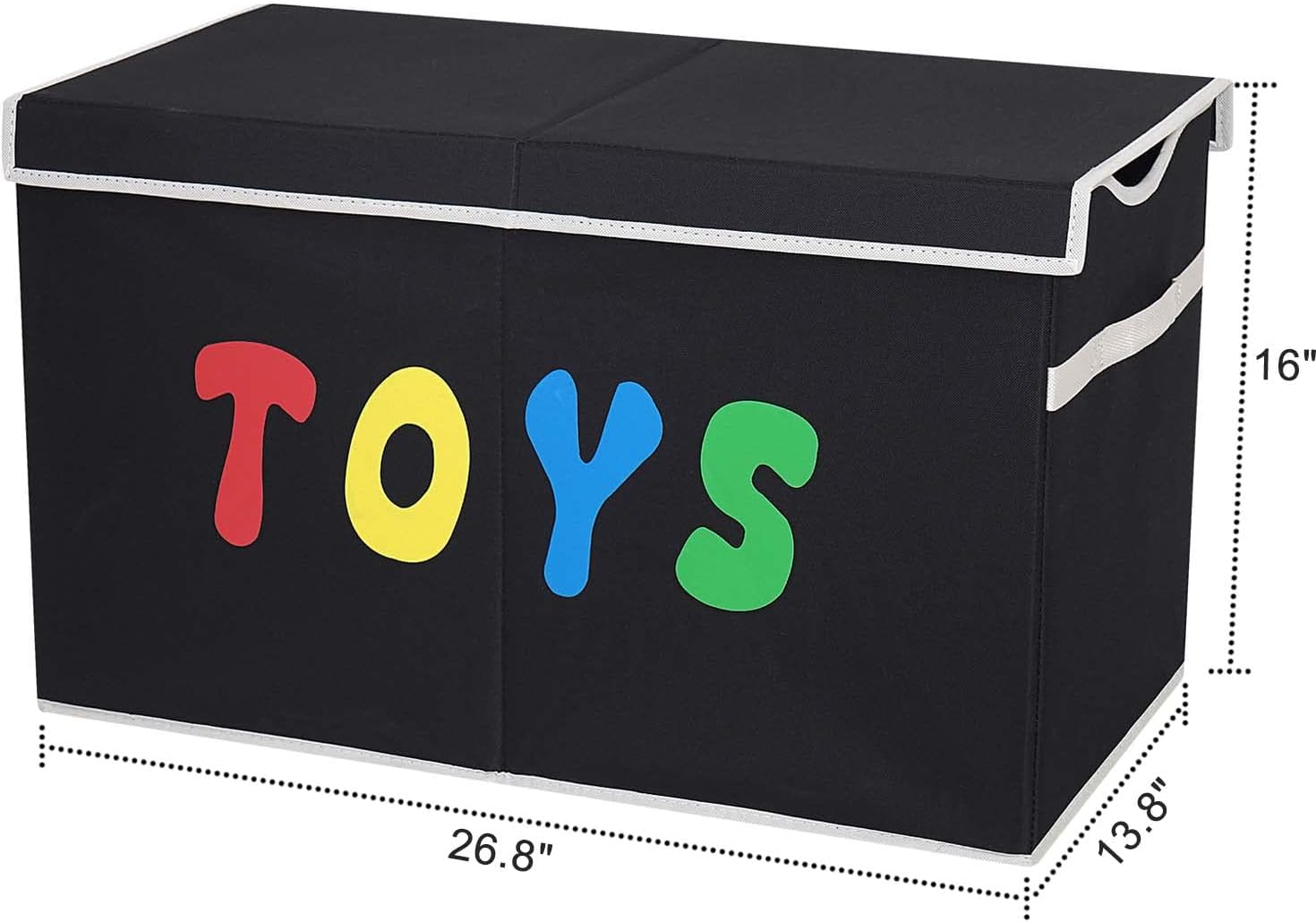 Toy Box Chest, Collapsible Sturdy Storage Bins with Lids, Extra Large 