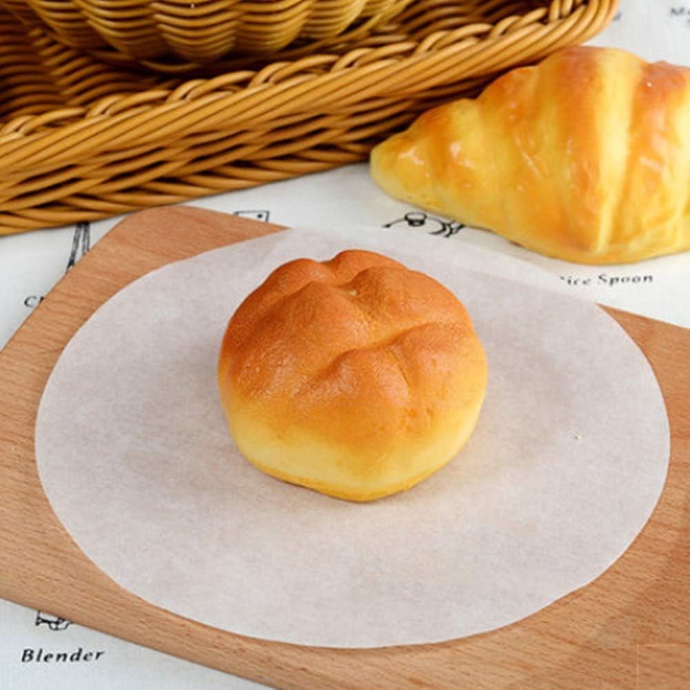 8 Inch Parchment Paper Rounds, Set of 100, Non Stick Baking Parchment Circles, Round Parchment Paper for Round Cake Pan, Springform Pan, Tortilla Press and so on