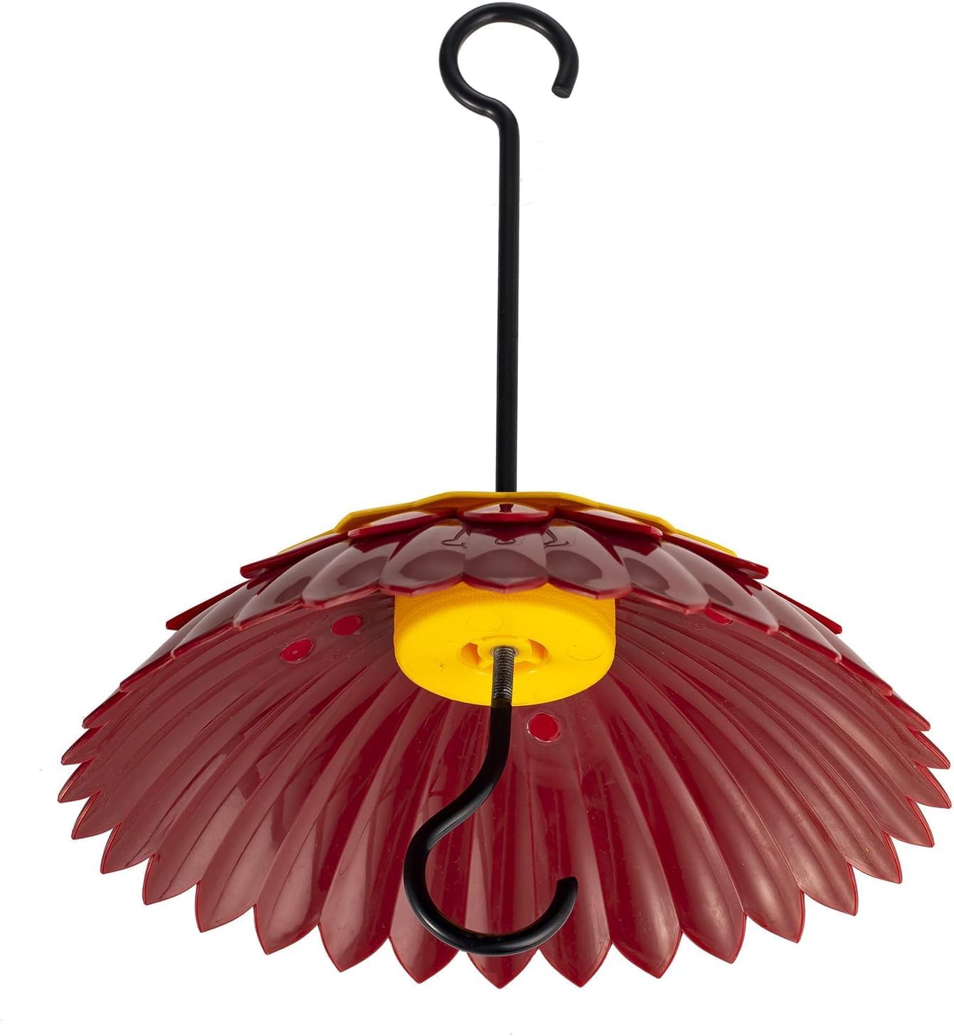 Bird Feeder Dome Covers for Rain Hummingbird Feeders Shade Baffle for Outside Ant Proof Red Hanging Weather Guard Umbrella for Small Wild Feeder, 8 inch