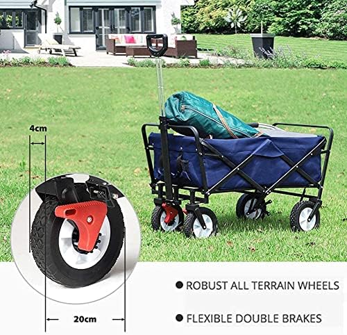 Portable Camping Cart,A Outdoor Utility Wagon Heavy Duty Folding Garde