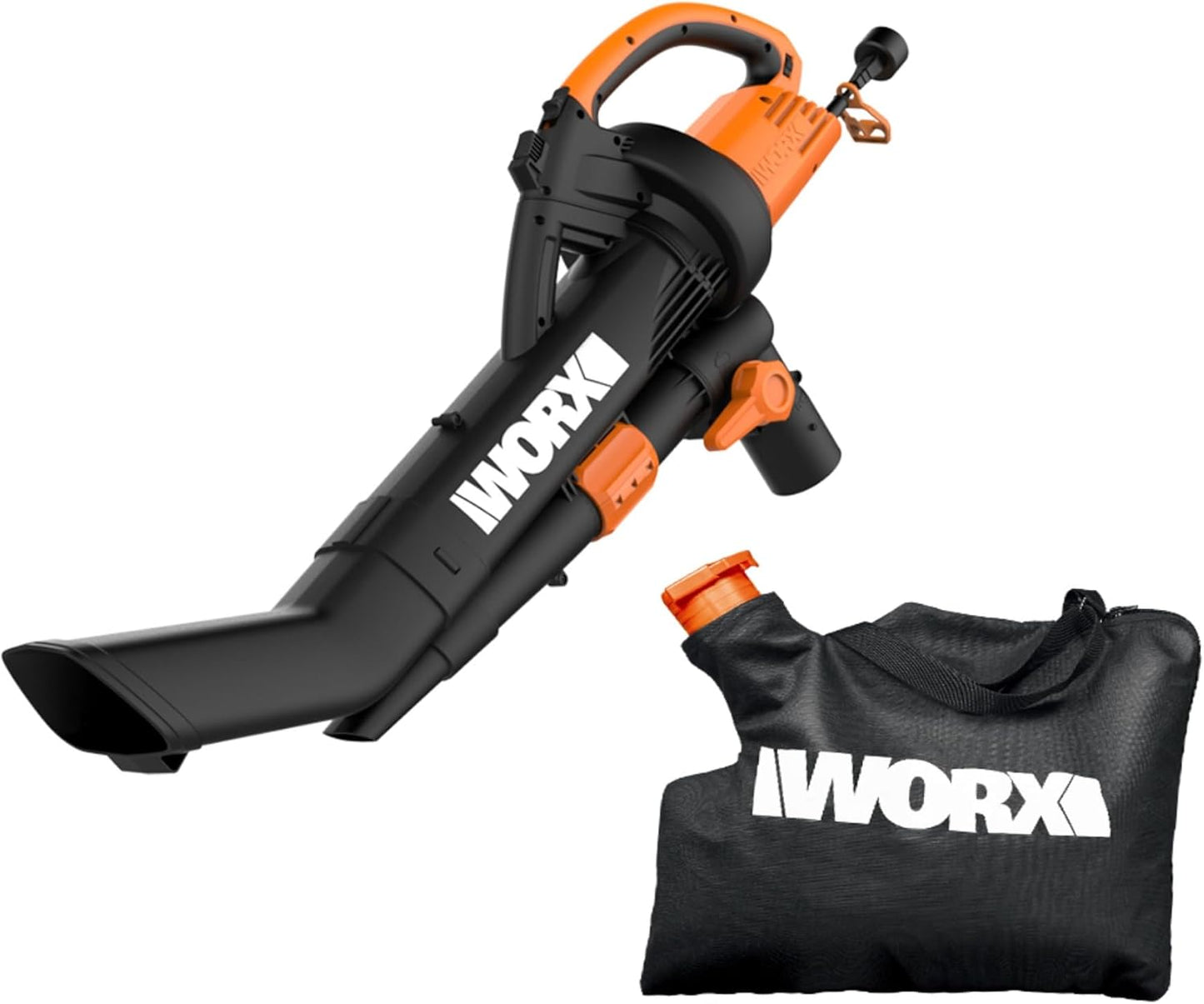 WORX Trivac 3 in 1 Electric Leaf Blower for Lawn Care, Leaf Vacuum wit