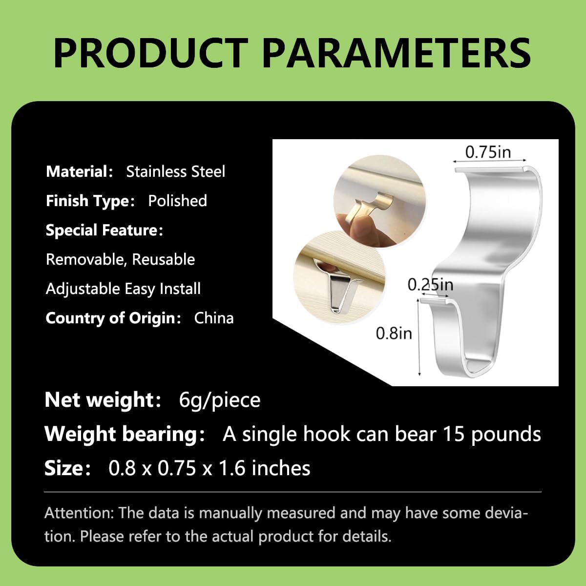 Vinyl Siding Hooks for Hanging Outdoor Decorations,Heavy Duty Wall Hoo