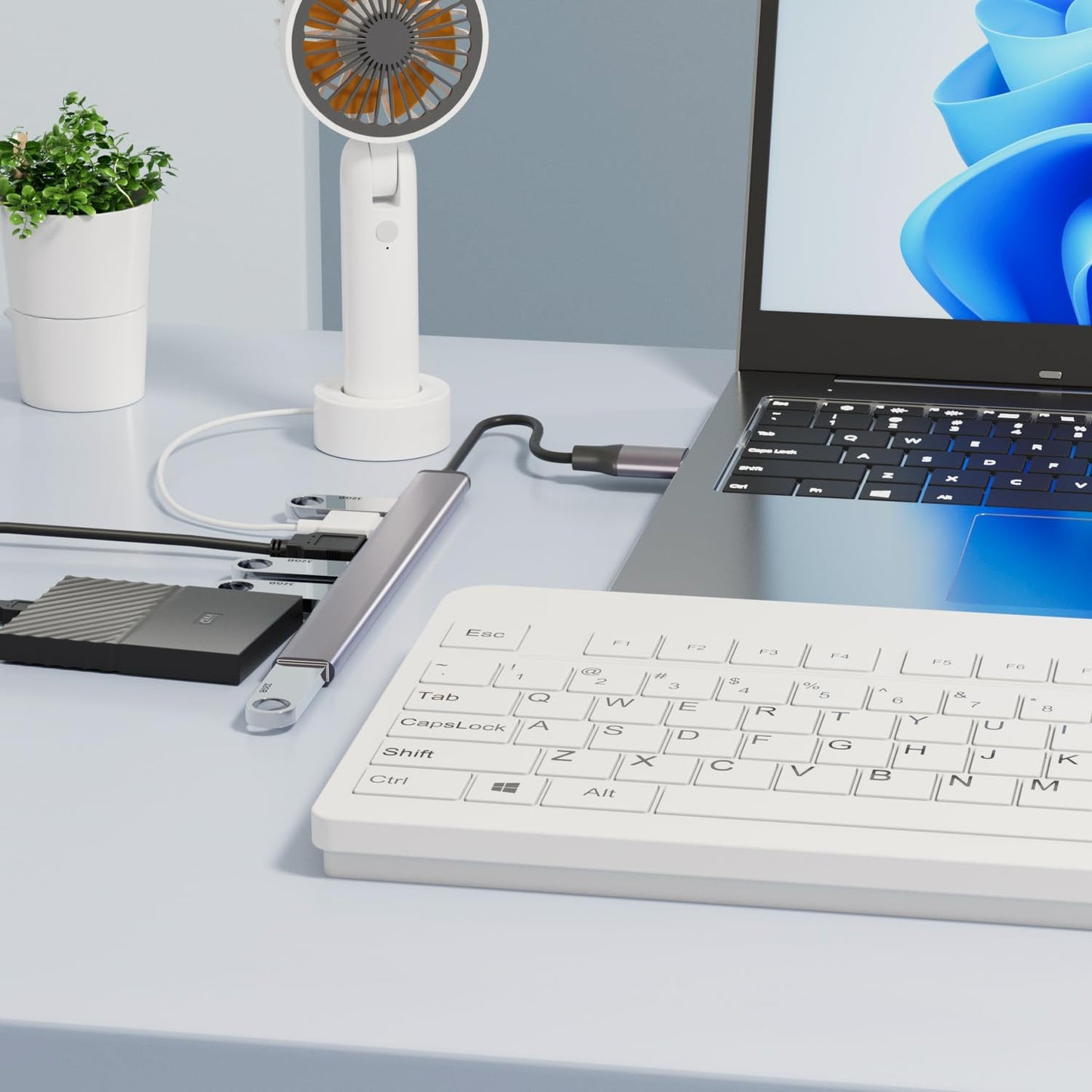 USB 3.0 hub, SNLLMZI Aluminium USB 3.0 7 Port Hub Expander,Ultra Slim 
