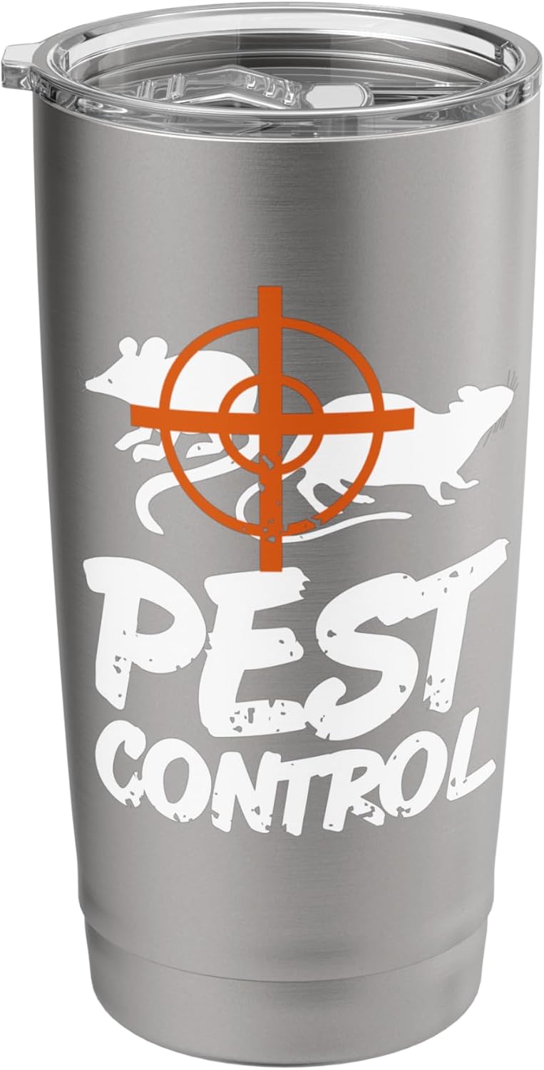 Funny Pest Control Humor for Rat Hunters & Trackers Stainless Steel Insulated Tumbler