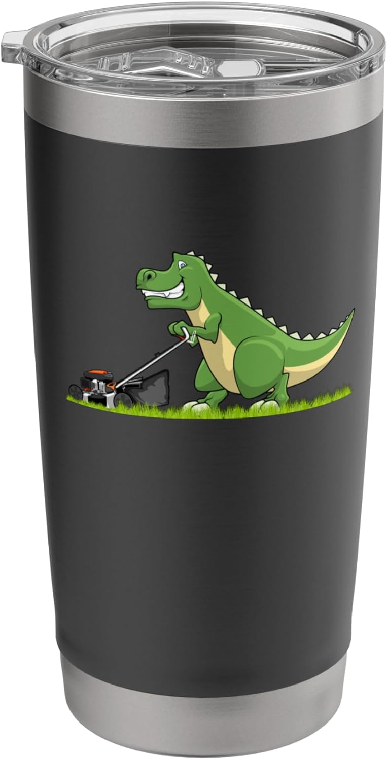 Lawn Mowing Novelty For Boys Kids Men Lawn Care Lawn Mower Stainless Steel Insulated Tumbler