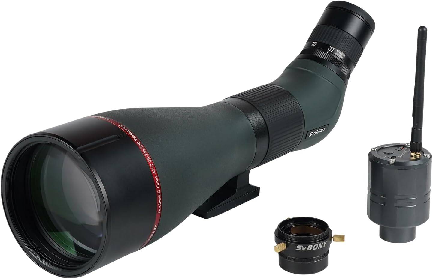 SVBONY SA401 25-75x100 APO Spotting Scopes, Apochromatic Dual ED Spott
