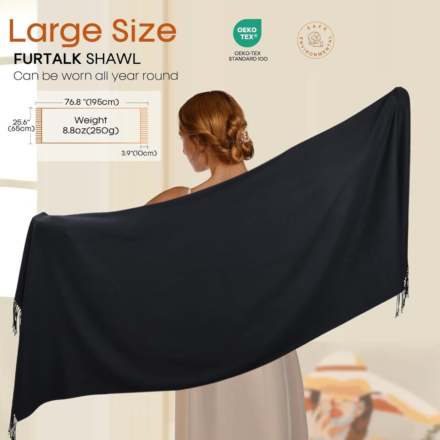 FURTALK Shawls and Wraps for Evening Dress Women's Scarf Wedding Bride