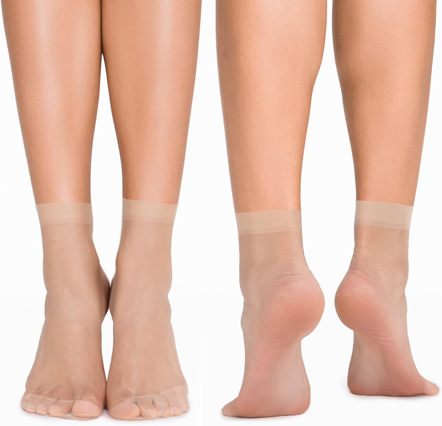 Bencailor 24 Pairs Women's Sheer Ankle Socks Thin Nylon Socks for Wome