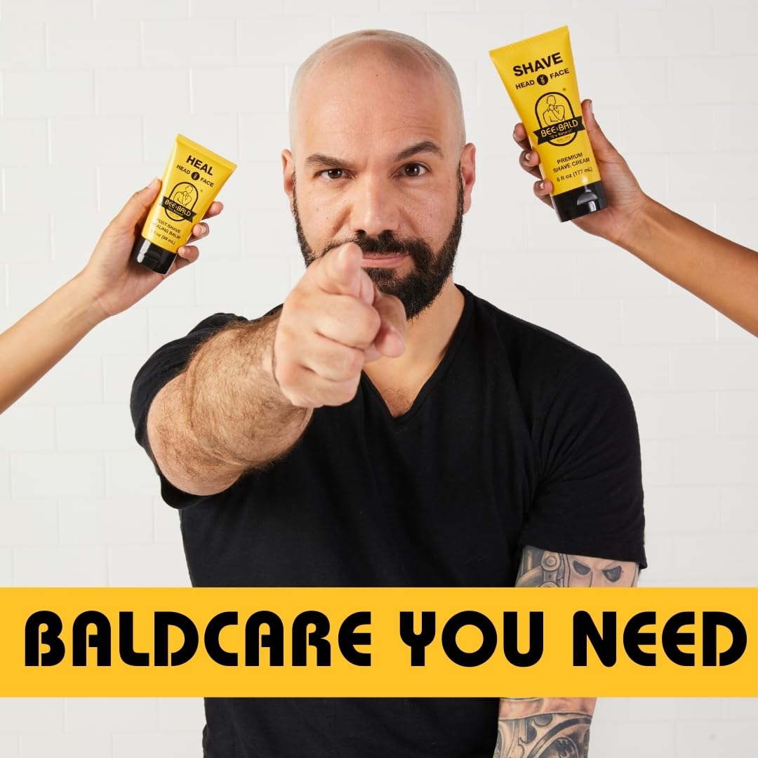 Bee Bald HEAL Aftershave for Men Healing Balm, Immediately Calms & Soo