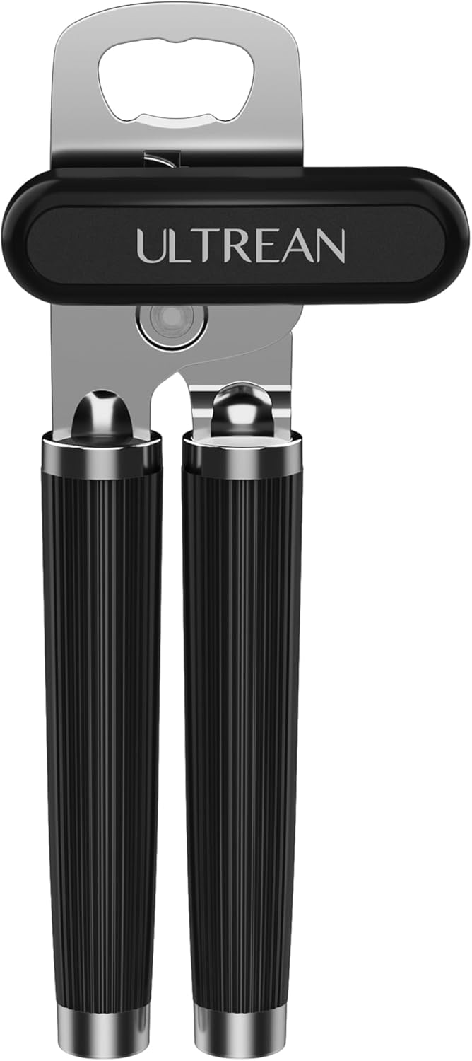 Ultrean Manual Can Opener Bottle Opener, Heavy Duty Stainless Steel Sm