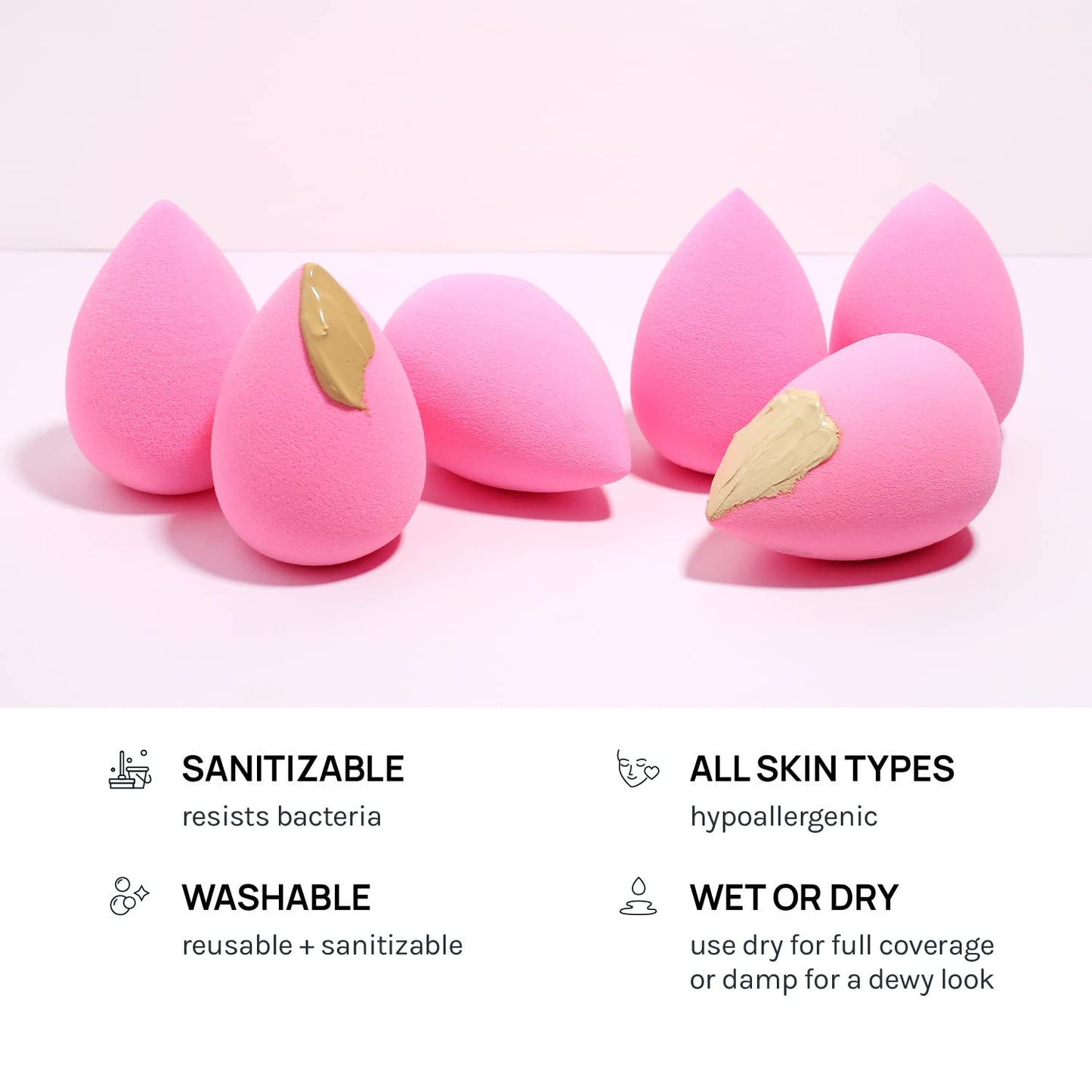 AOA Studio Collection makeup Sponge Set Latex Free and High-definition