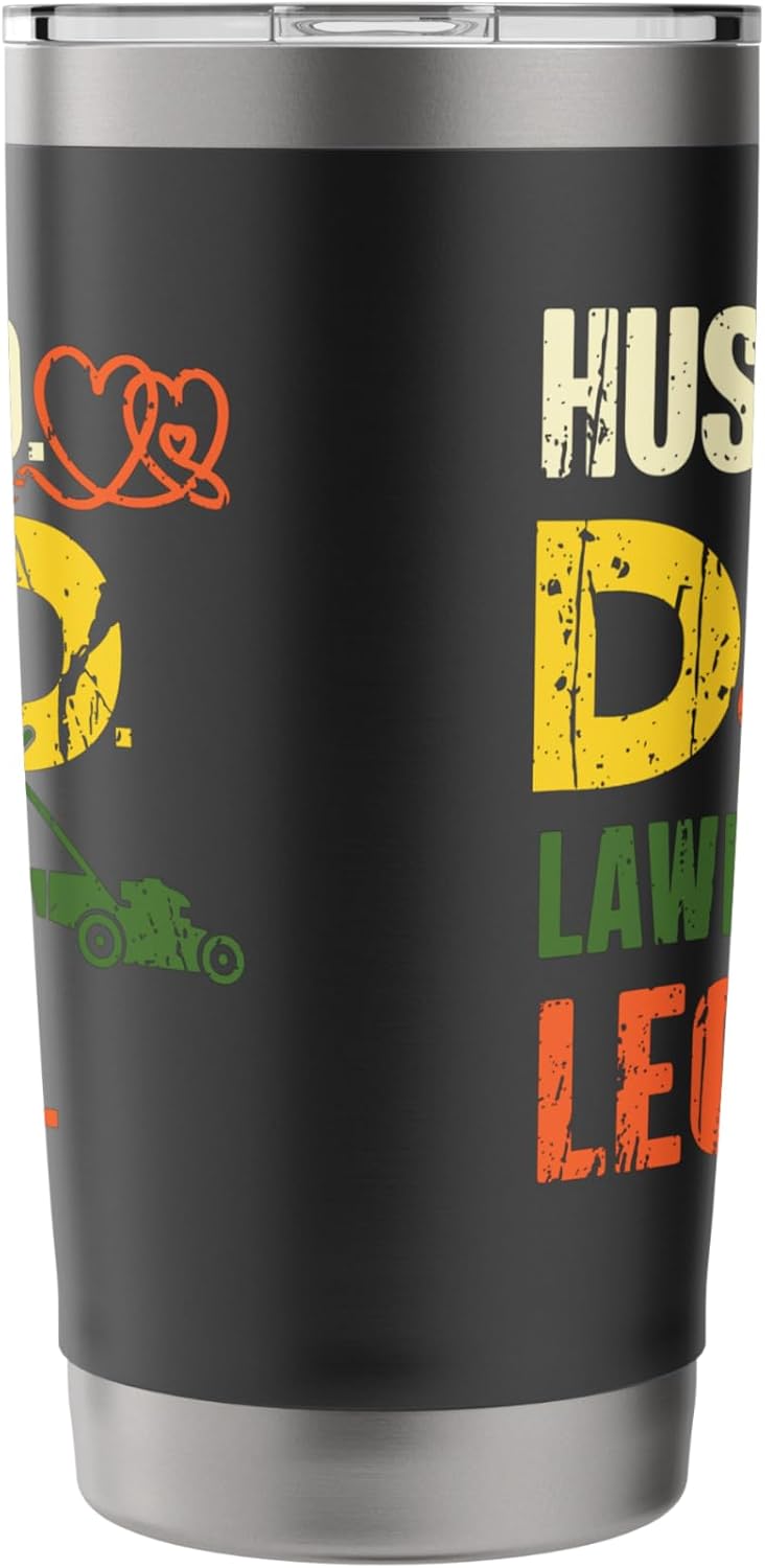 Gardening Husband Dad Lawn Care Legend Plants Gardener Papa Stainless Steel Insulated Tumbler