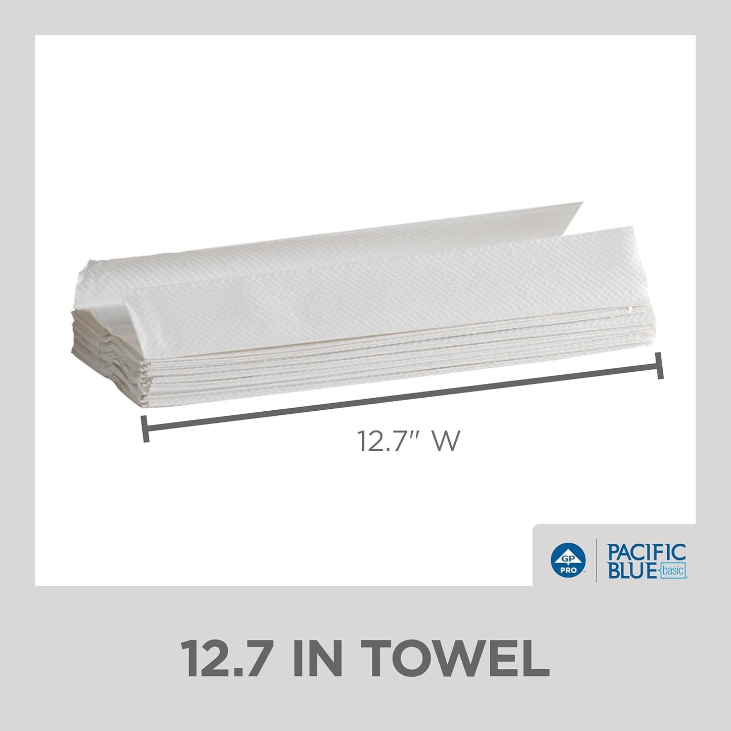 Pacific Blue Basic‚ C-Fold Paper Towels by GP PRO, White, 20603, 240 Towels per Pack, 10 Packs