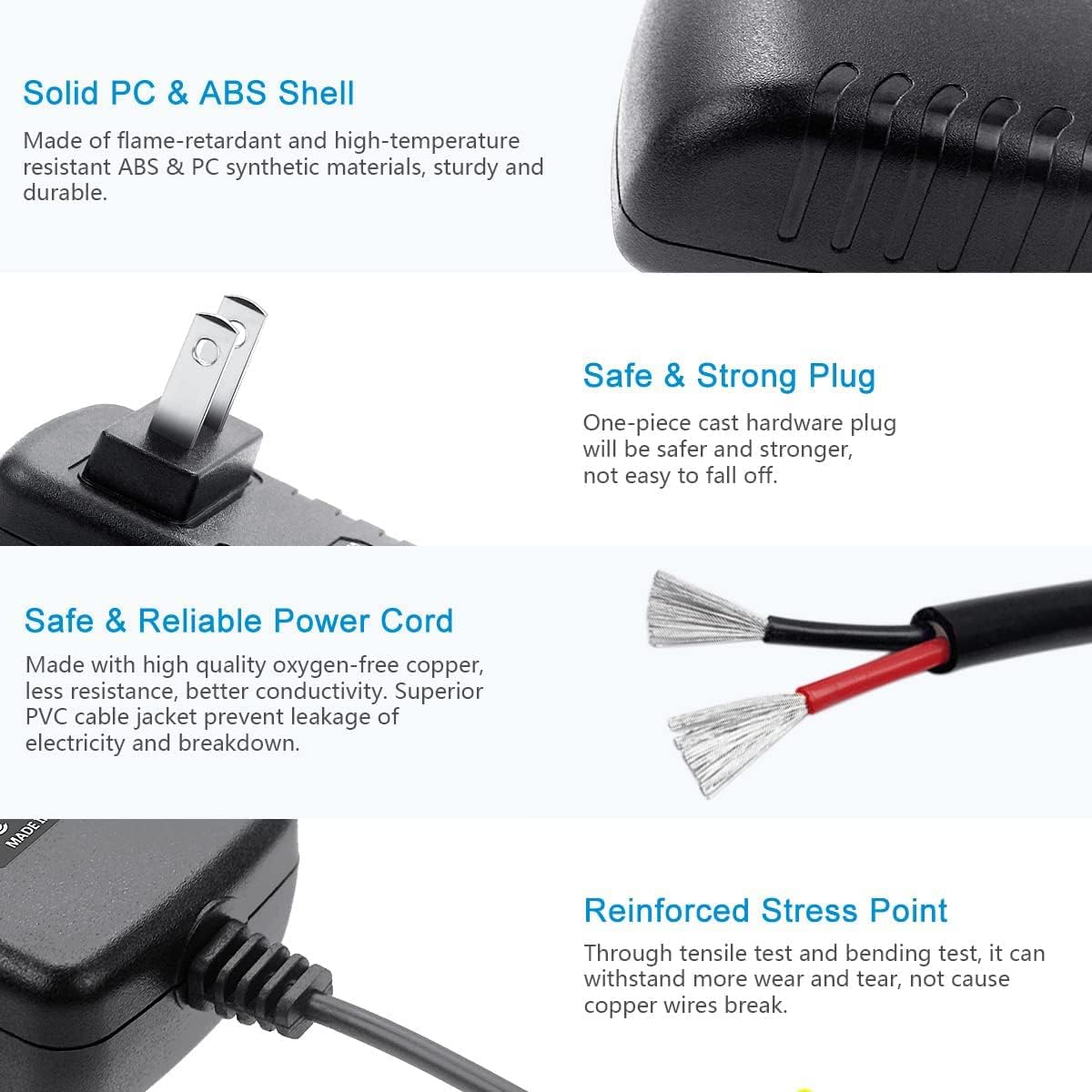 BestCH AC/DC Adapter Compatible with Droll Yankees The Yankee Flipper Bird Feeder