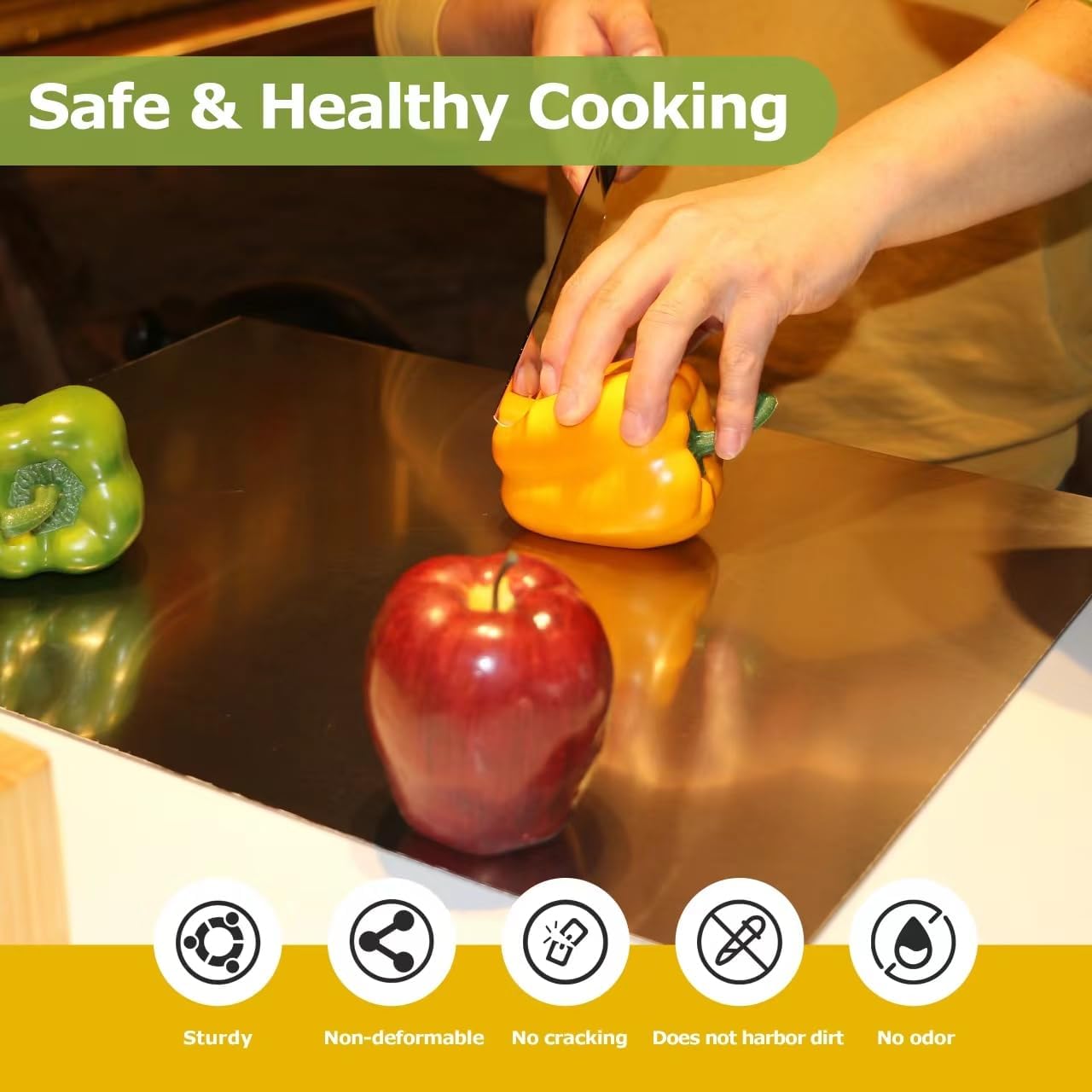 Stainless Steel Cutting Boards for Kitchen, Kneading Cutting Board Mat