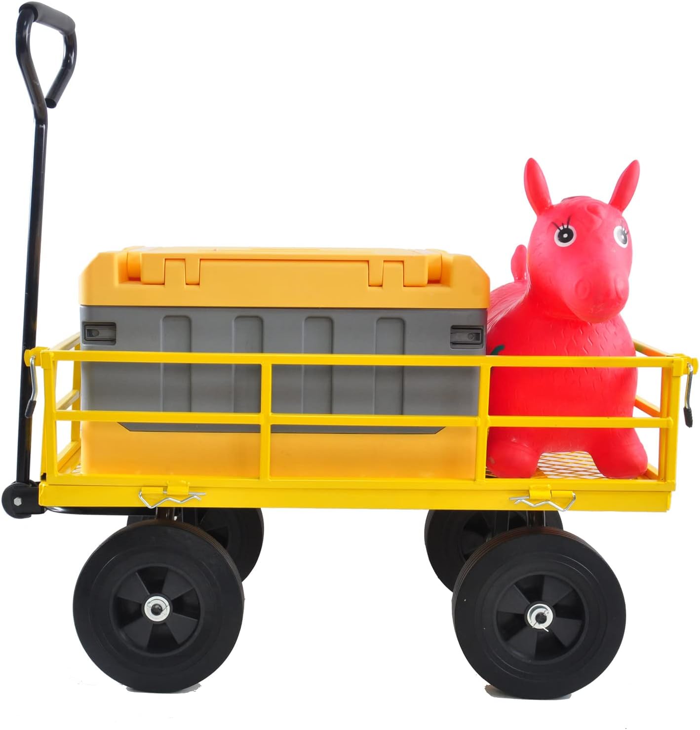 Garden Cart Outdoor Utility Wagon with Solid Wheels Beach Wagon,All Te
