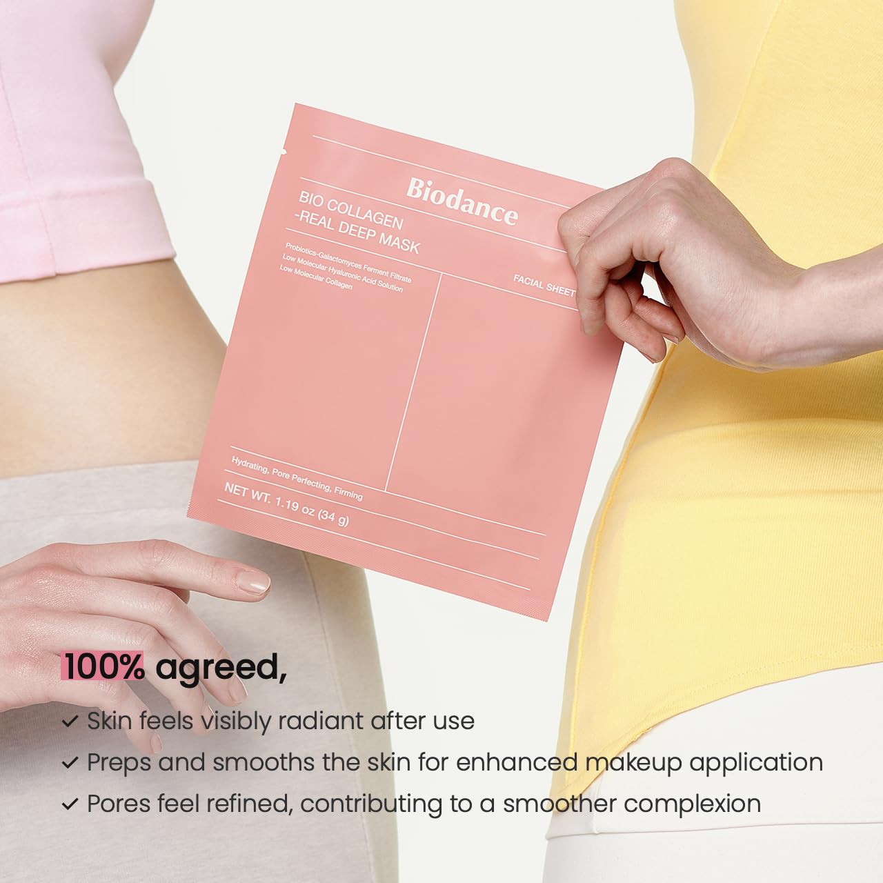 BIODANCE Bio-Collagen Real Deep Mask, Hydrating Overnight Hydrogel Fac
