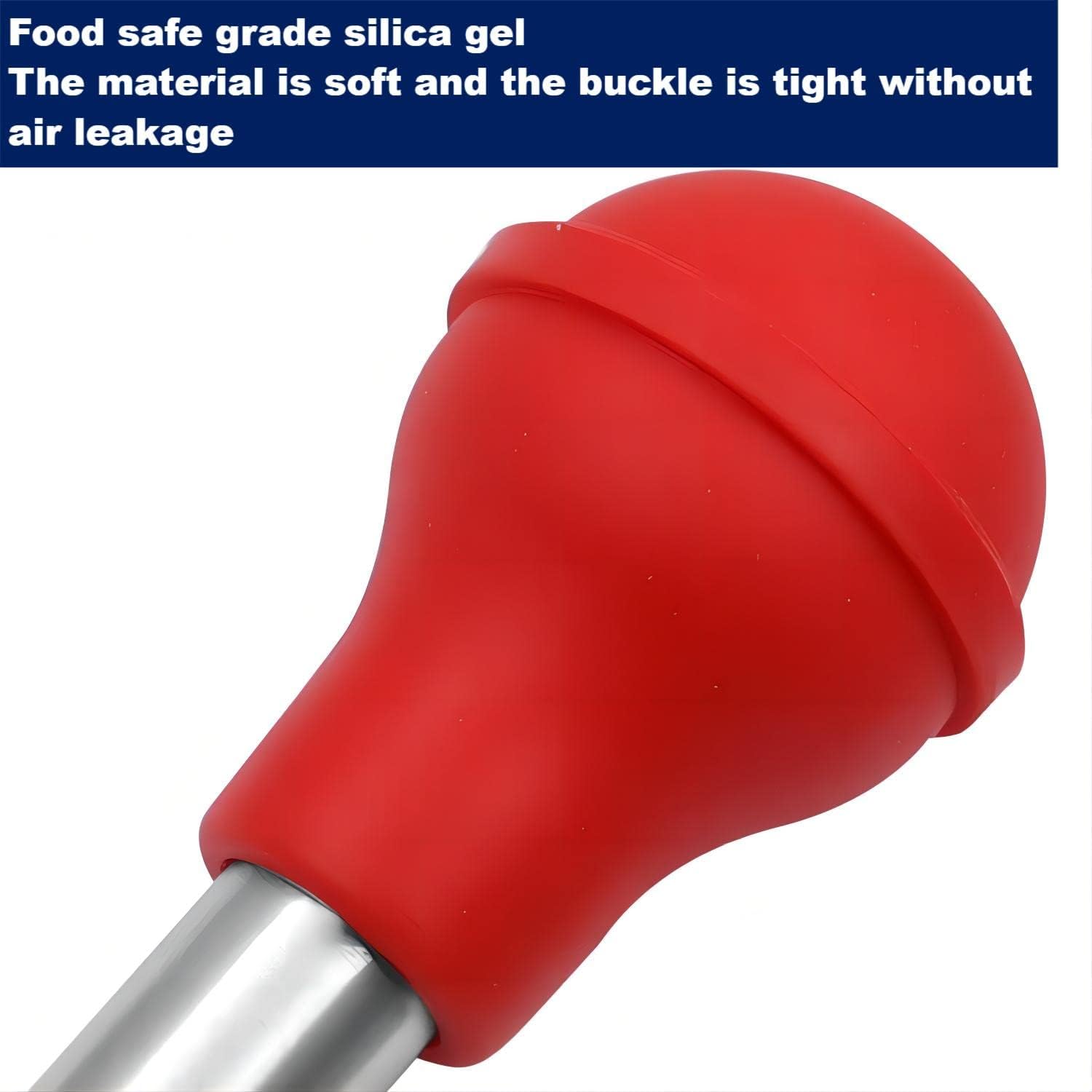 Turkey Baster, Baster Syringe for Cooking, Stainless Steel Baster with