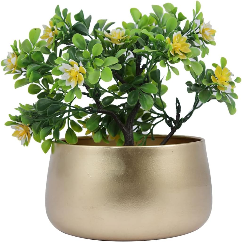 Metal Planter Pots Flower vase for Indoor Outdoor Plants D7