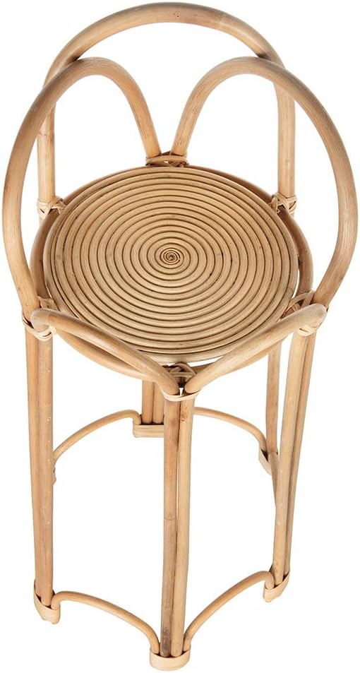 KOUBOO Rattan Loop Indoor Plant Stand, 26 inches, Natural Planter Brown
