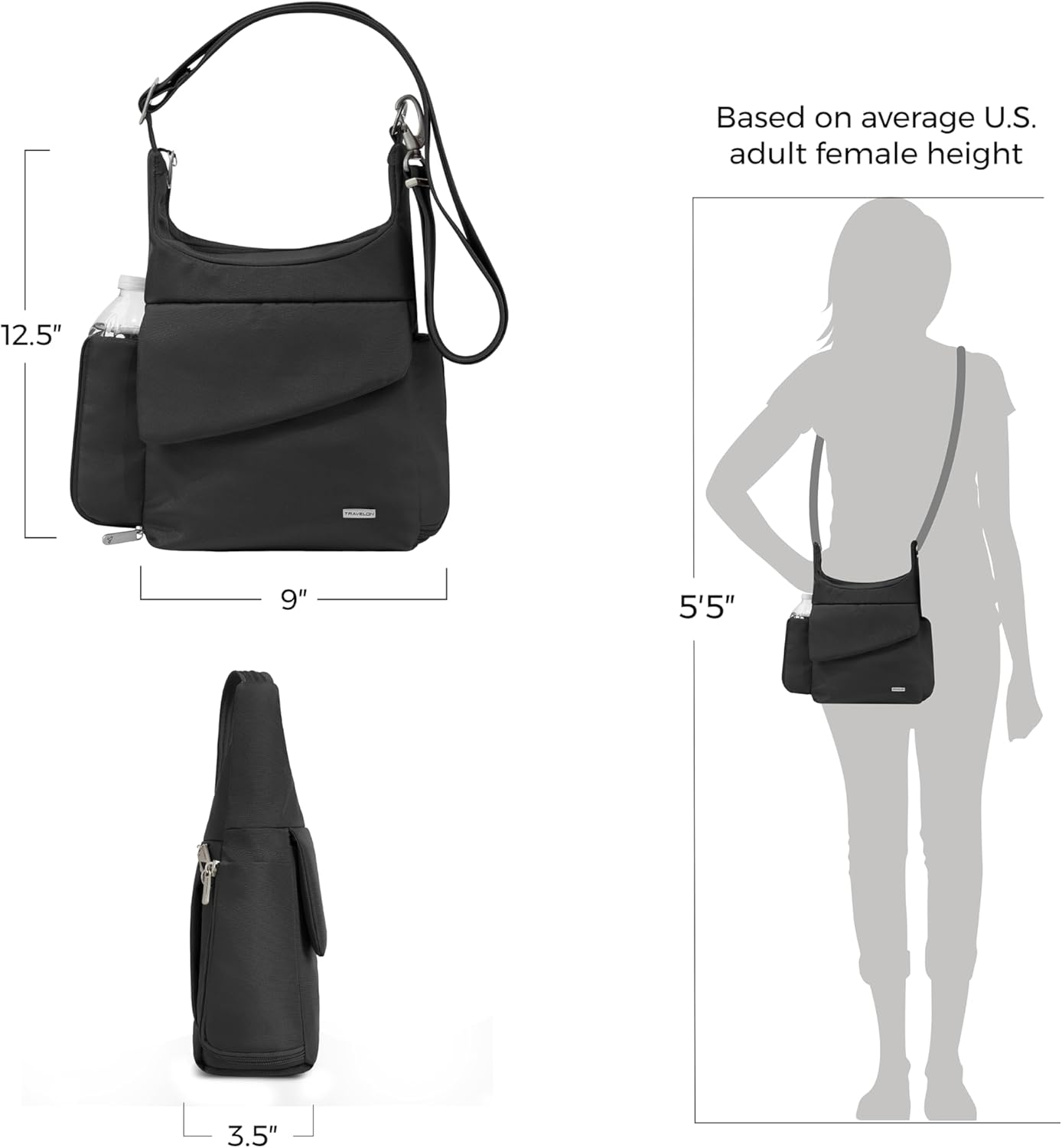 Travelon Anti-Theft Classic Messenger Bag
