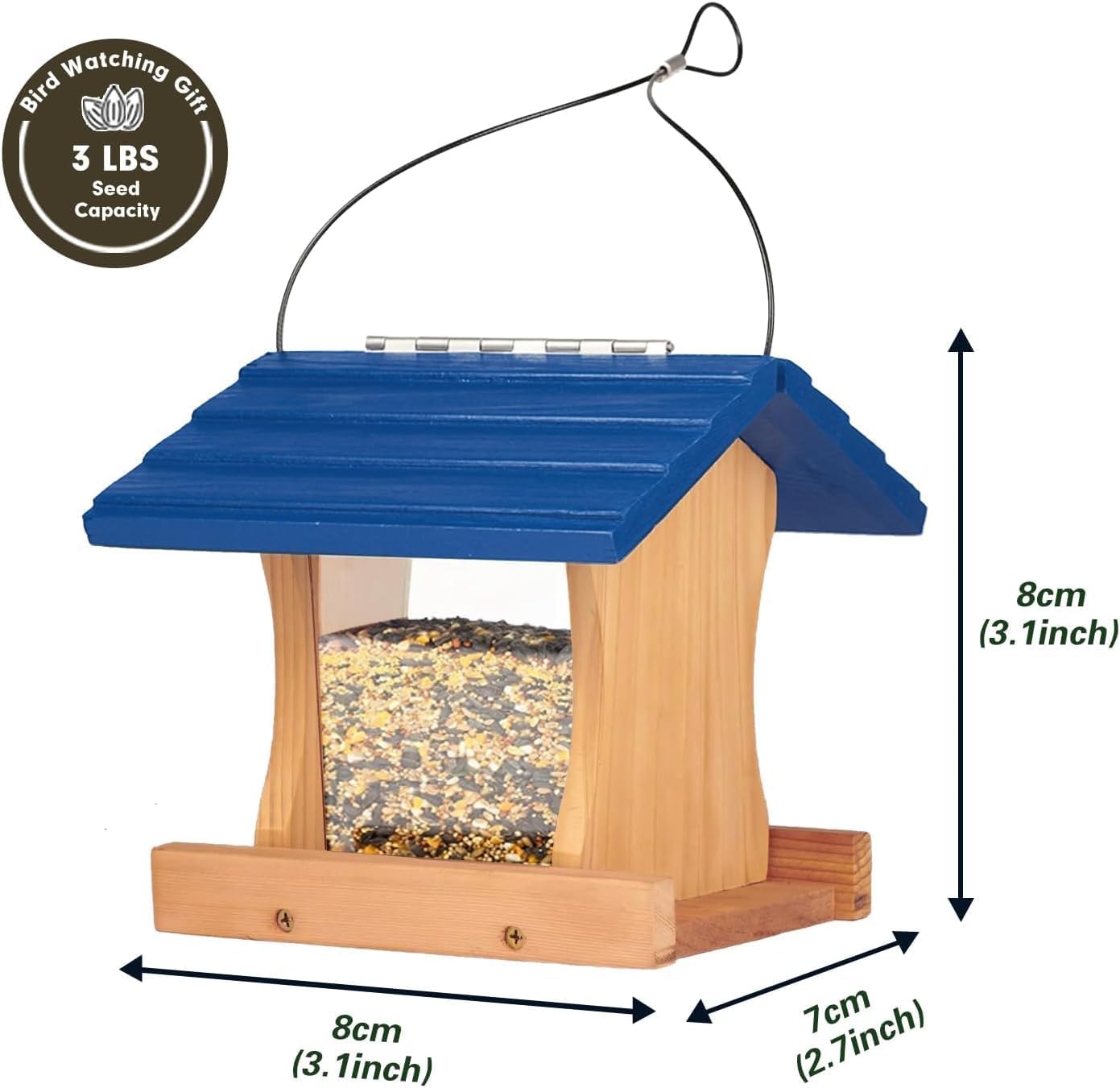 Ranch Hopper Bird Feeders for Outside Extra Thickness 13/16", Bird Fee