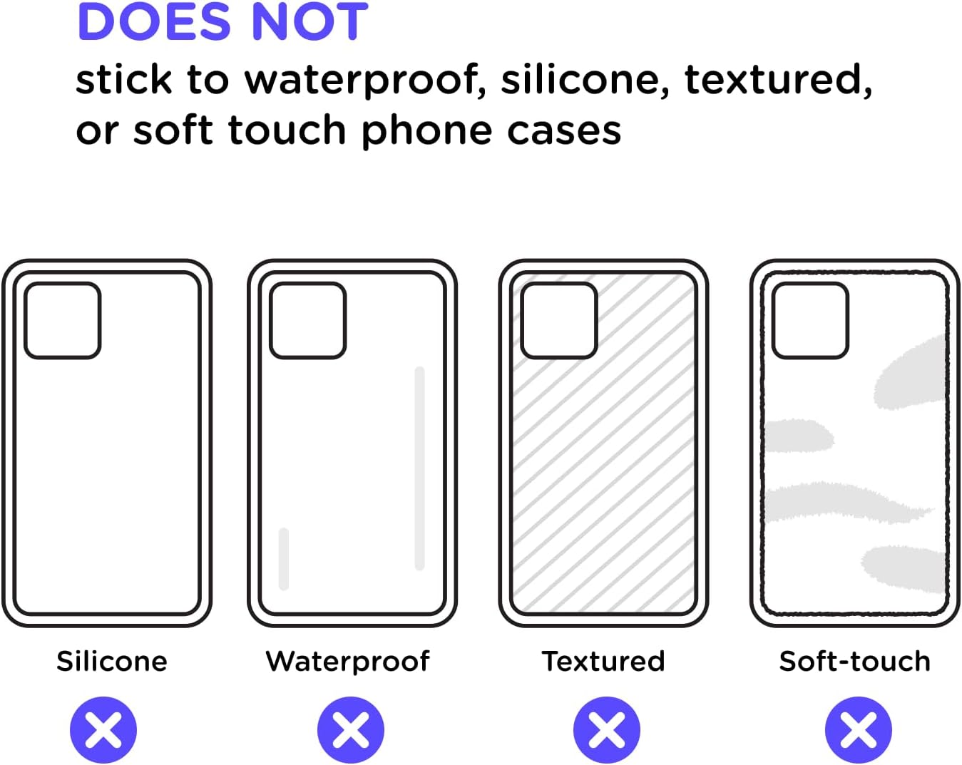 PopSockets Adhesive Phone Grip, Holder, Phone Stand, Kindle - Clear Gl