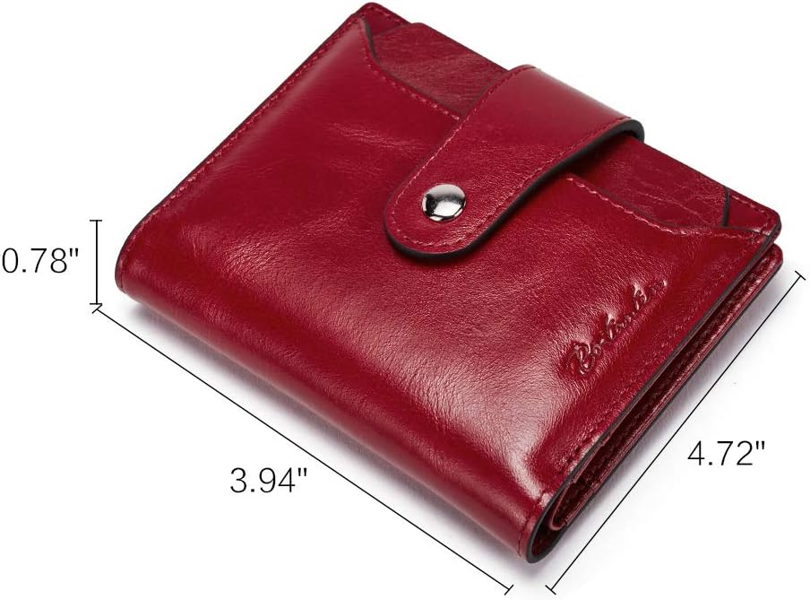 BOSTANTEN Women Leather Wallet RFID Blocking Small Bifold Zipper Pocke