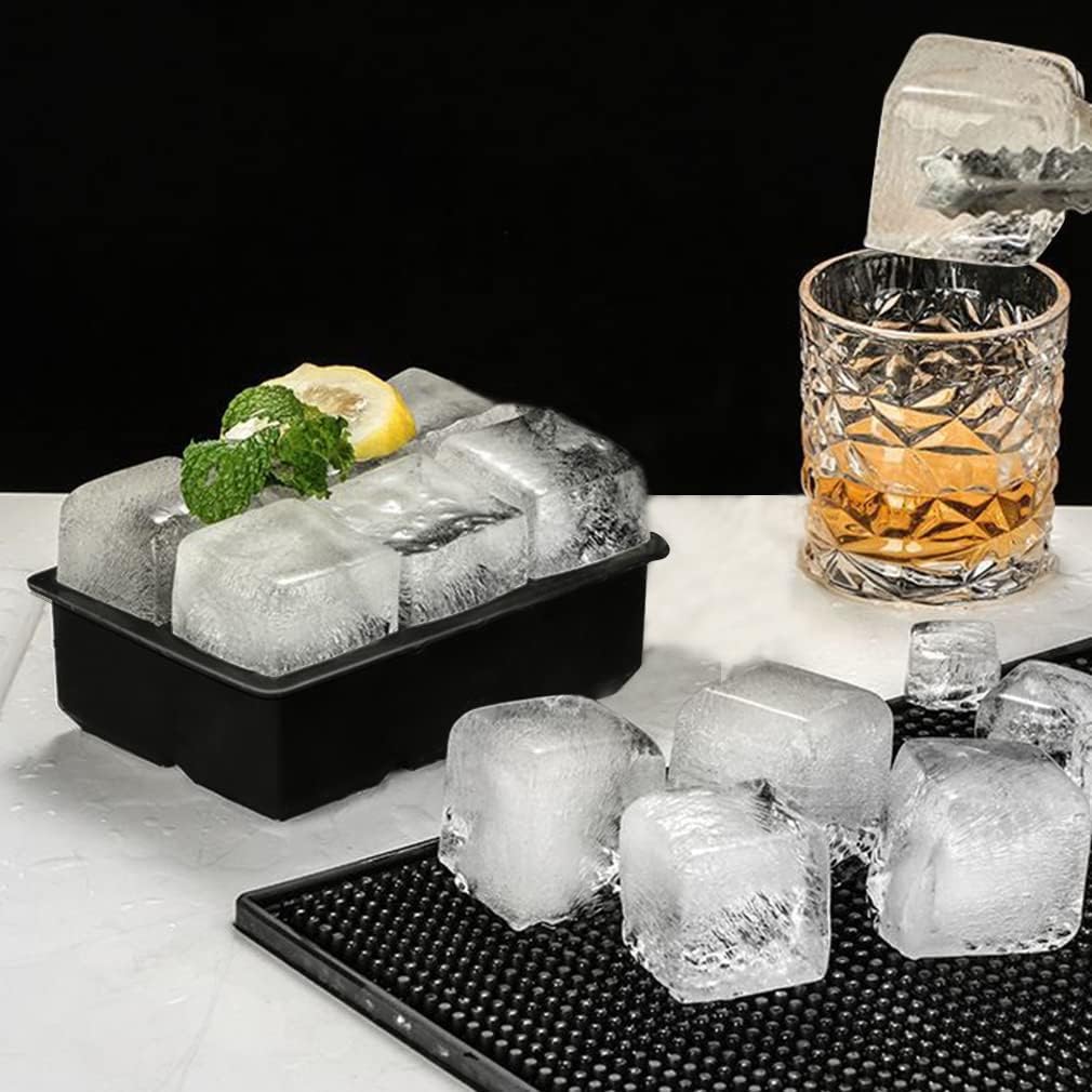 ROTTAY Ice Cube Trays (Set of 2), Sphere Ice Ball Maker with Lid & Lar