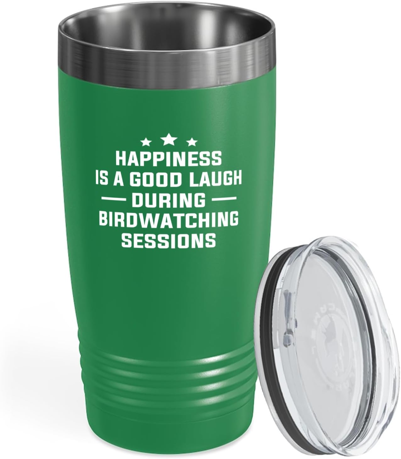 Hobby Tumbler 20oz Green -Birdwatching Sessions - Bird Feeder Backyard