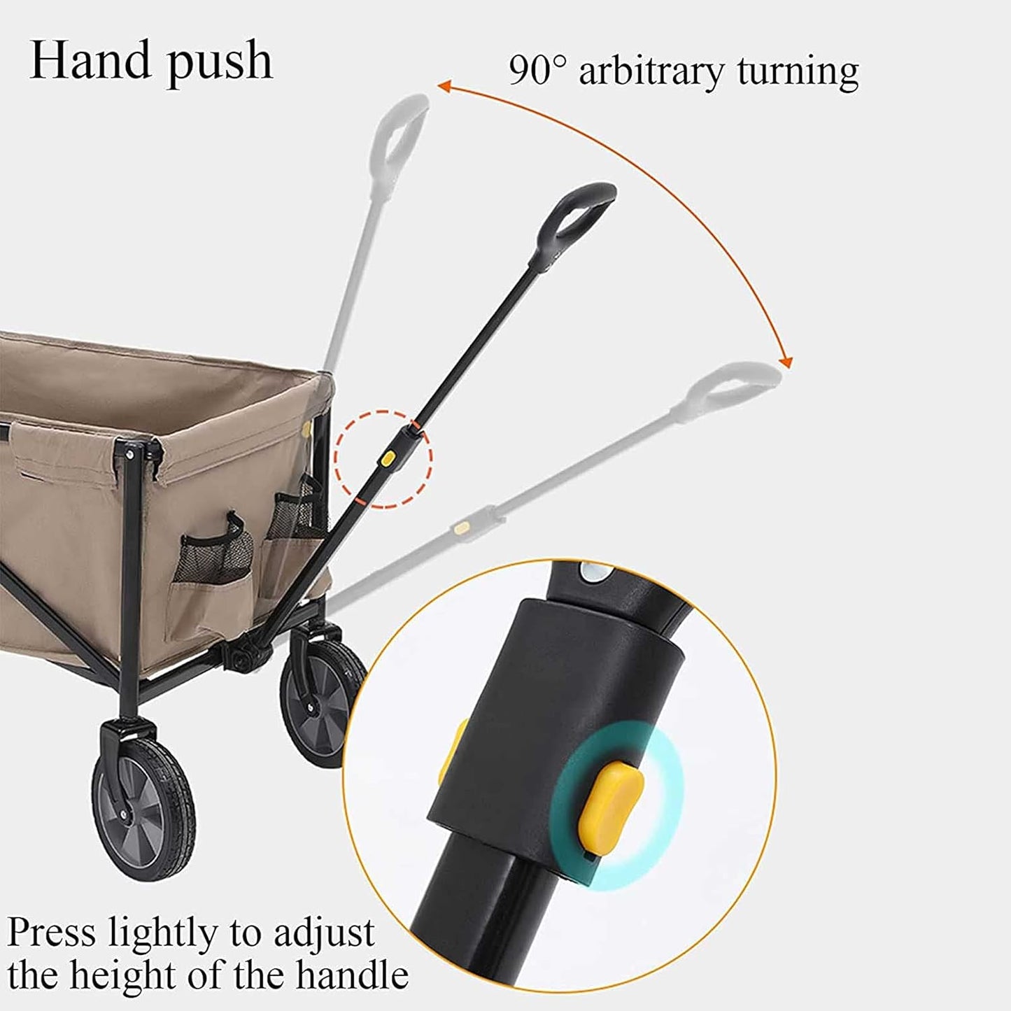 Heavy Garden Carts Outdoor Camping Folding Multi-Function All Terrain 