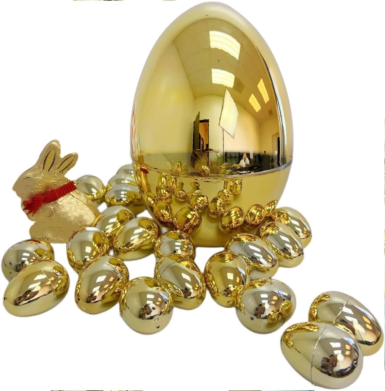 GiftExpress Jumbo Easter Egg - 10" Tall x 7" Wide Extra Large Empty Pl