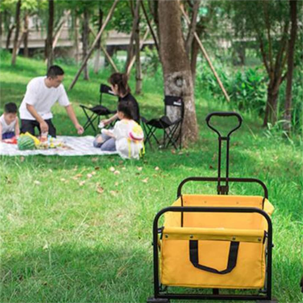 Portable Garden Carts Leisure Camping Wagon Beach Cart Folding Cart with Wheels Outdoor Shopping Carts Camping Fishing Trolley